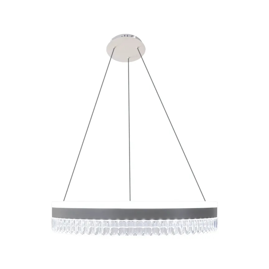 LED Dimbaar kristal Hanglamp aan een touw LED/80W/230V 3000-6500K wit + afstandsbediening