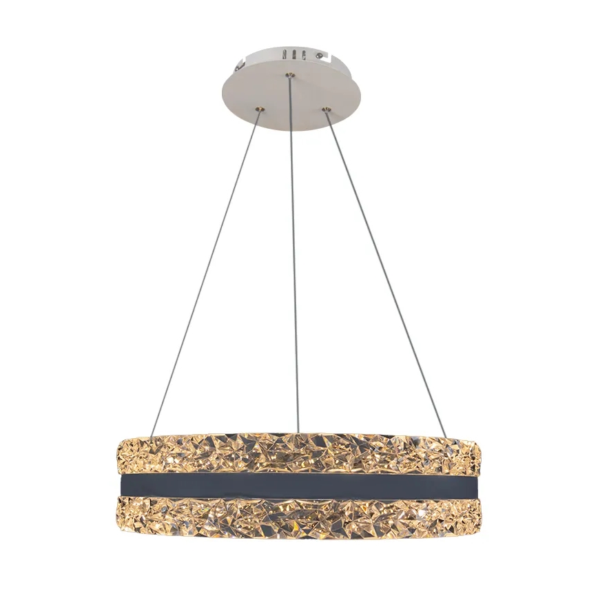 LED Dimbaar kristal Hanglamp aan een touw LED/80W/230V 3000-6500K wit + afstandsbediening