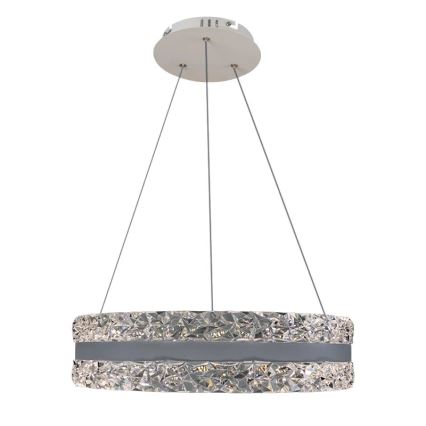 LED Dimbaar kristal Hanglamp aan een touw LED/80W/230V 3000-6500K wit + afstandsbediening