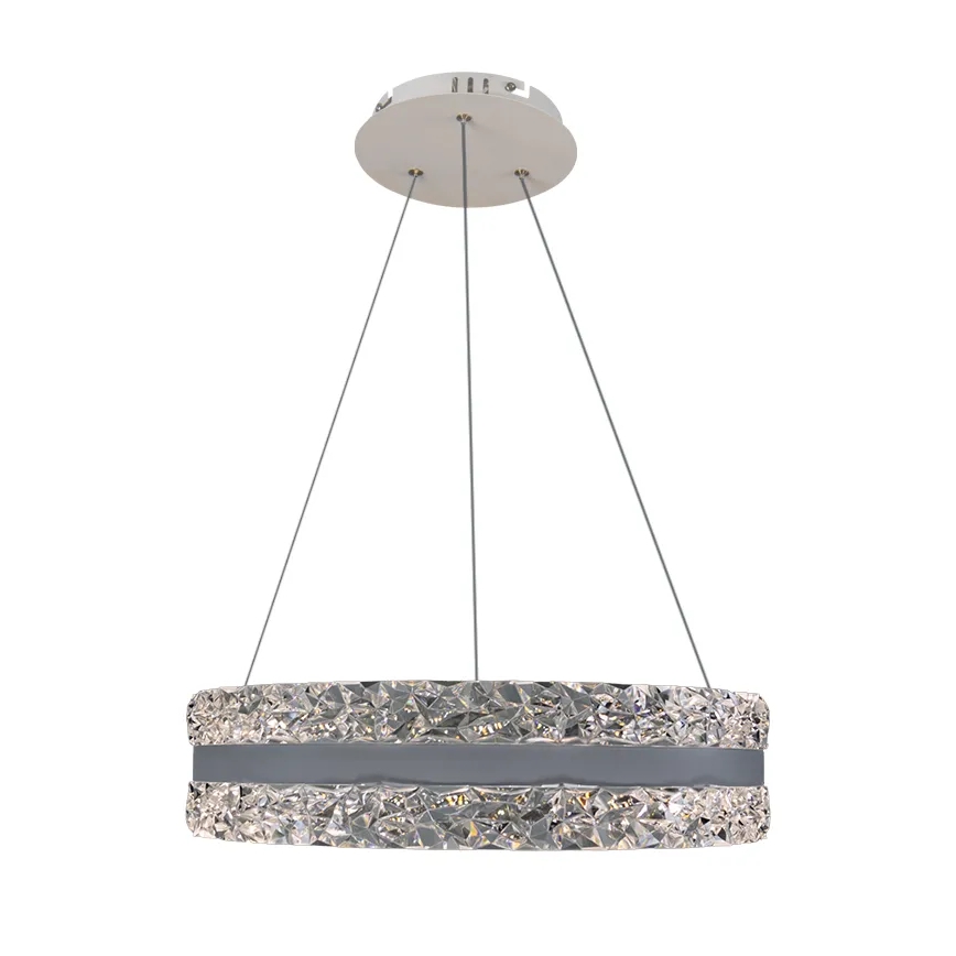 LED Dimbaar kristal Hanglamp aan een touw LED/80W/230V 3000-6500K wit + afstandsbediening