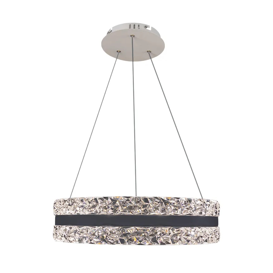 LED Dimbaar kristal Hanglamp aan een touw LED/80W/230V 3000-6500K wit + afstandsbediening