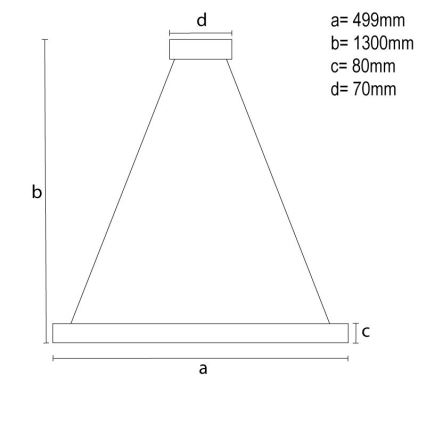 LED Dimbaar kristal Hanglamp aan een touw LED/80W/230V 3000-6500K zwart + afstandsbediening