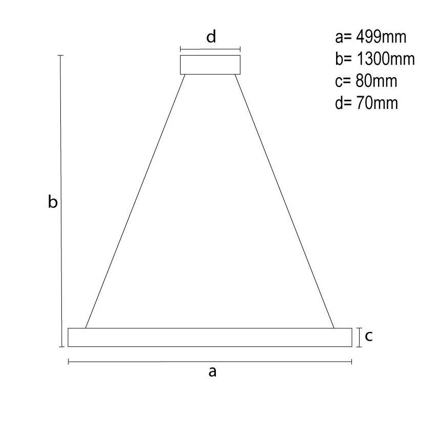 LED Dimbaar kristal Hanglamp aan een touw LED/80W/230V 3000-6500K zwart + afstandsbediening