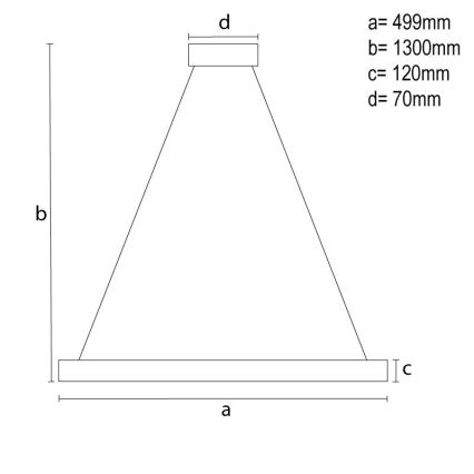 LED Dimbaar kristal Hanglamp aan een touw LED/80W/230V 3000-6500K zwart + afstandsbediening