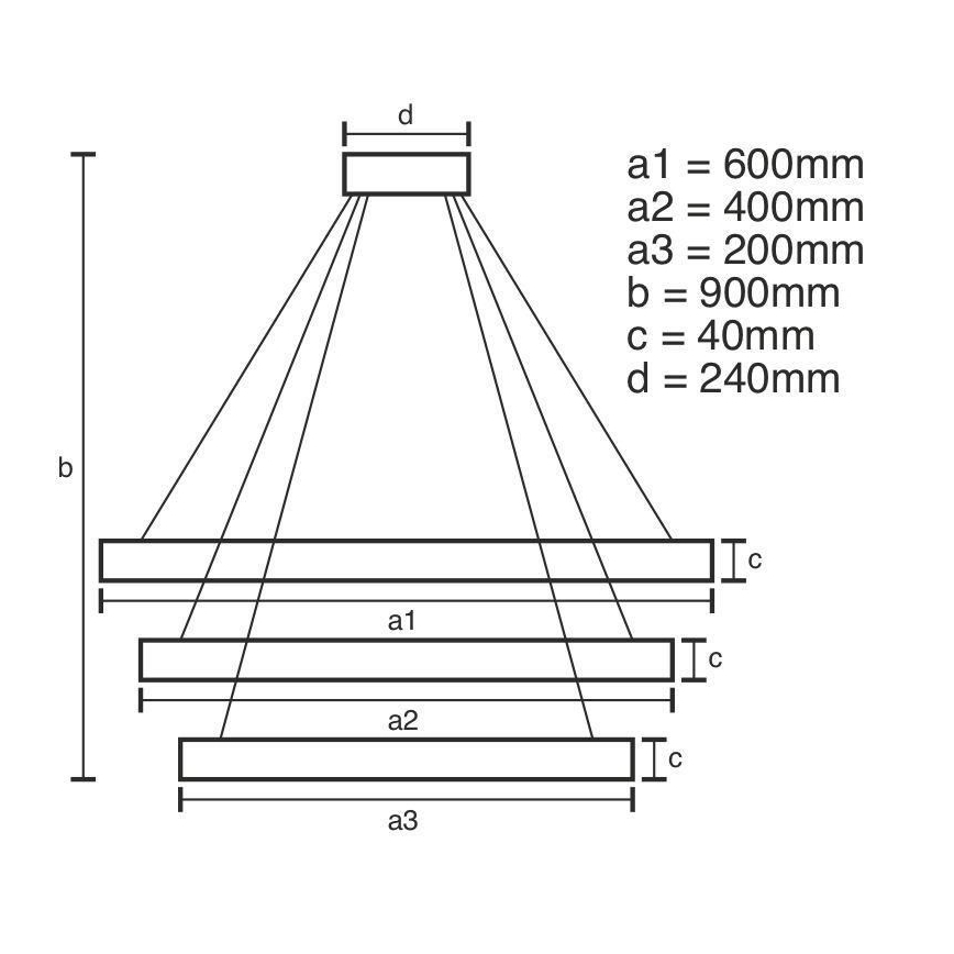 Dimbare LED hanglamp aan een koord LED/85W/230V 3000-6500K + afstandsbediening