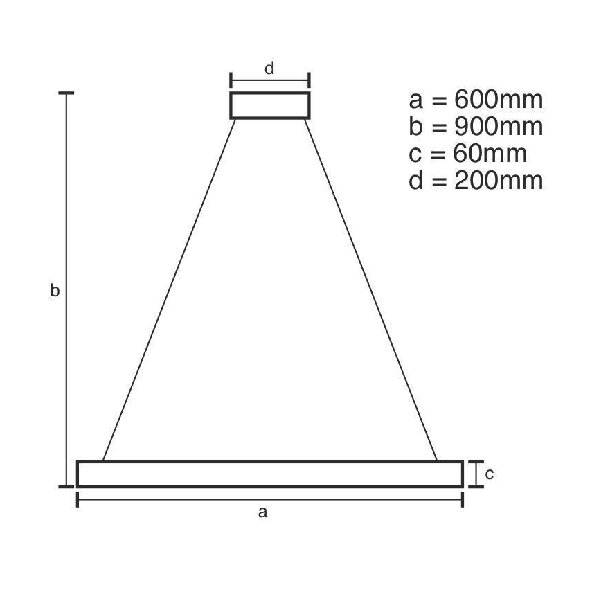 Dimbare LED hanglamp aan een koord LED/85W/230V 3000-6500K + afstandsbediening