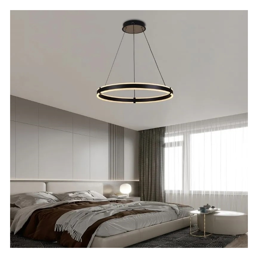 Dimbare LED hanglamp aan een koord LED/85W/230V 3000-6500K + afstandsbediening