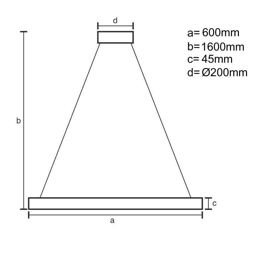Dimbare LED hanglamp aan een koord LED/85W/230V 3000-6500K + afstandsbediening