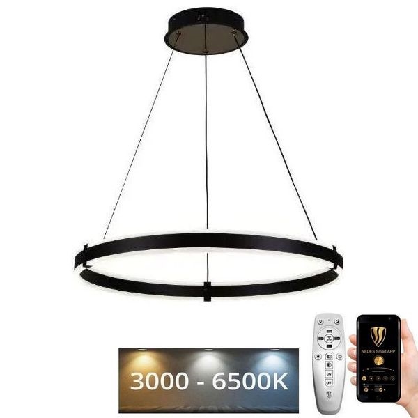 Dimbare LED hanglamp aan een koord LED/85W/230V 3000-6500K diameter 60 cm + afstandsbediening