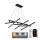 Dimbare LED hanglamp aan een koord LED/90W/230V 3000-6500K + afstandsbediening