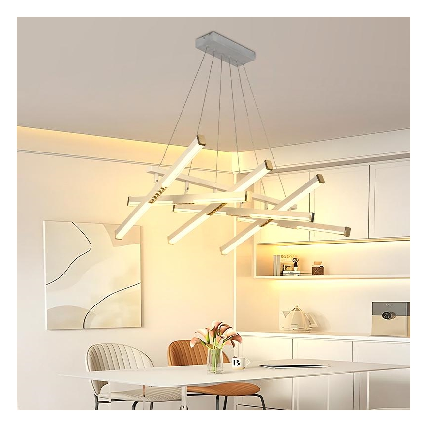 Dimbare LED hanglamp aan een koord LED/90W/230V 3000-6500K + afstandsbediening