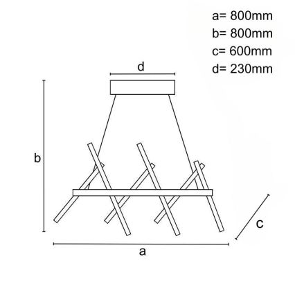 Dimbare LED hanglamp aan een koord LED/90W/230V 3000-6500K + afstandsbediening