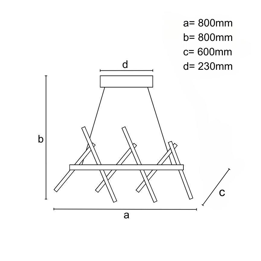 Dimbare LED hanglamp aan een koord LED/90W/230V 3000-6500K + afstandsbediening