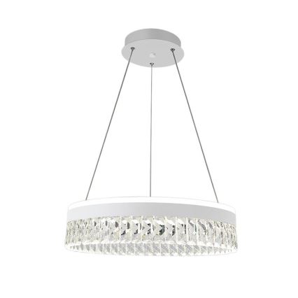 LED Dimbaar kristal Hanglamp aan een touw LED/90W/230V 3000-6500K wit + afstandsbediening