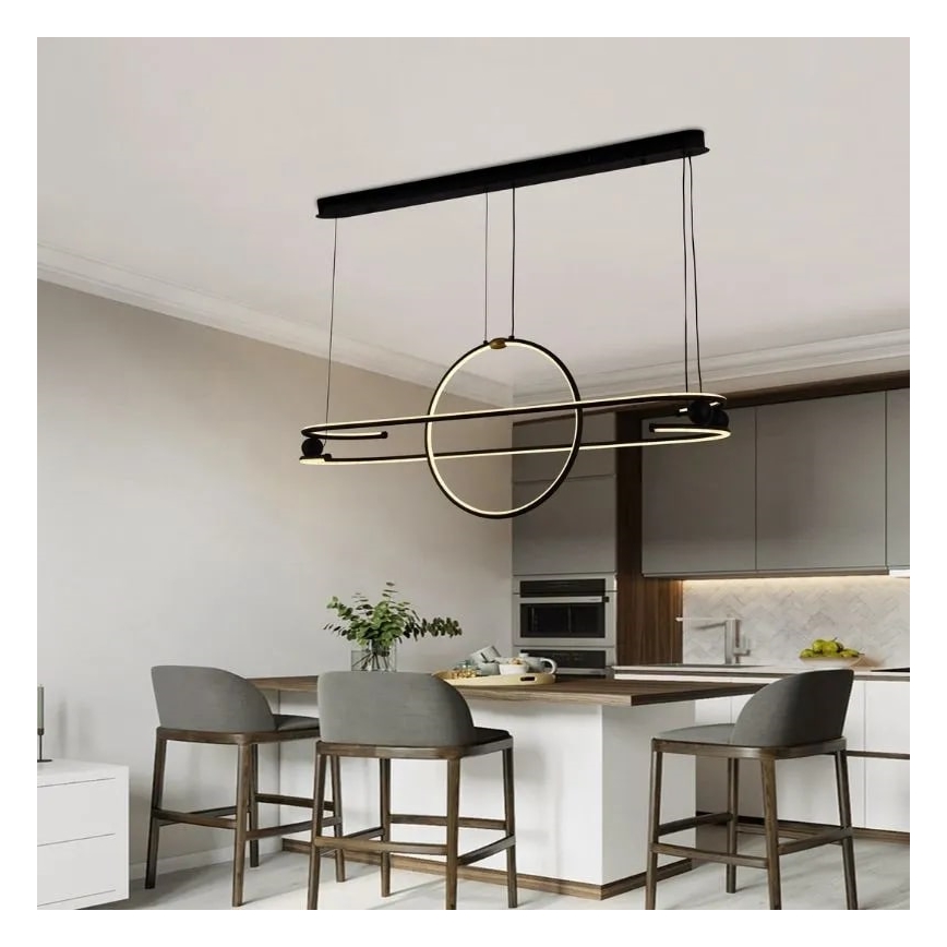 Dimbare LED hanglamp aan een koord LED/95W/230V 3000-6500K + afstandsbediening