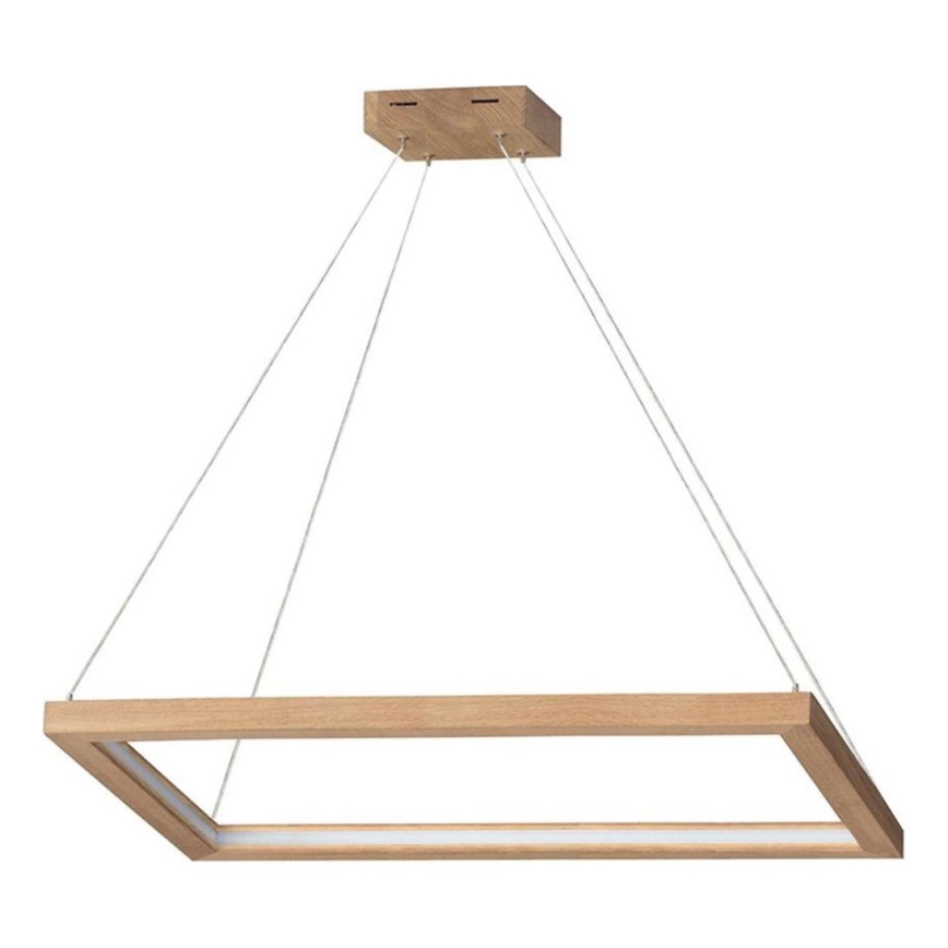 Dimbare LED hanglamp aan een koord LEGNO LED/31,5W/230V eiken