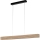 Dimbare LED hanglamp aan een koord LEON 3xLED/18W/230V eiken