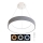 Dimbare LED Hanglamp aan een koord NEST LED/40W/230V 3000-6500K grijs