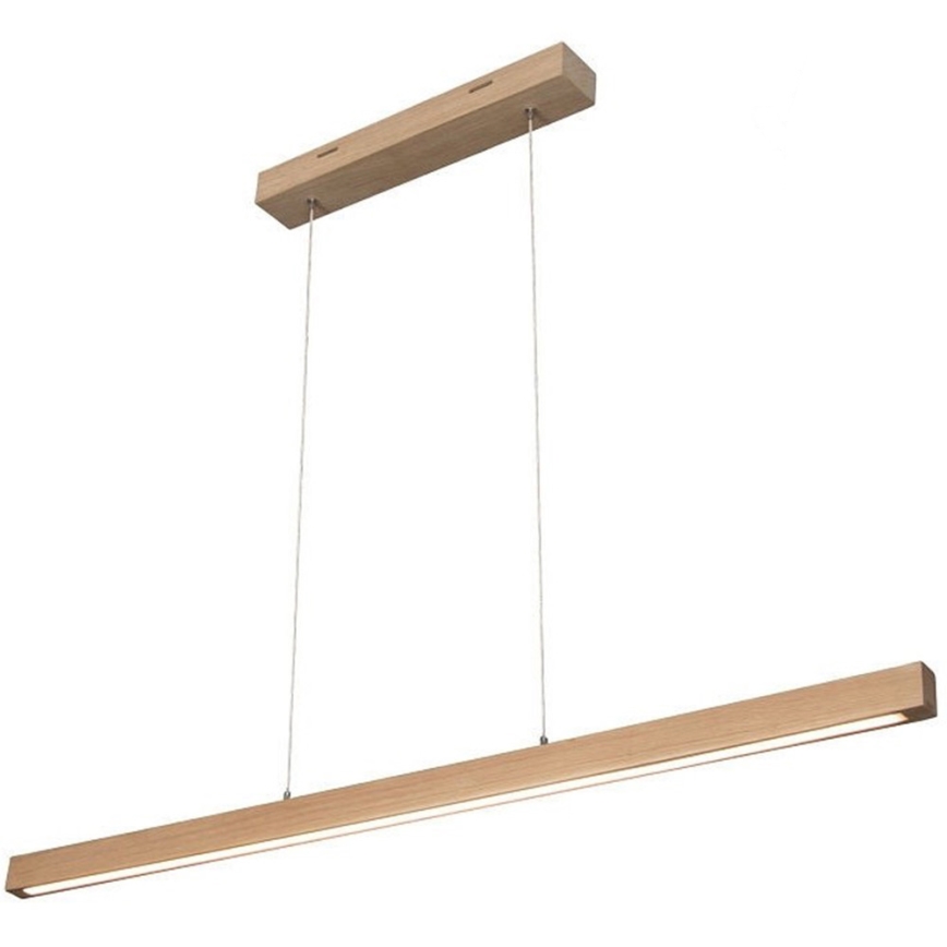 Dimbare LED hanglamp aan een koord SMAL LED/15W/230V eiken