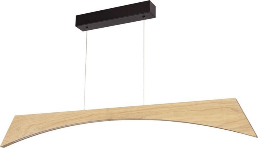 Dimbare LED hanglamp aan een koord ZIAD LED/14W/230V eiken
