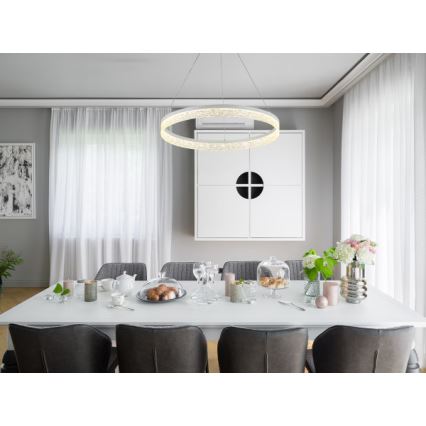 Dimbare LED-pendellamp aan kabel ALIANZ LED/60W/230V 3000–6000K Ø 80 cm + afstandsbediening