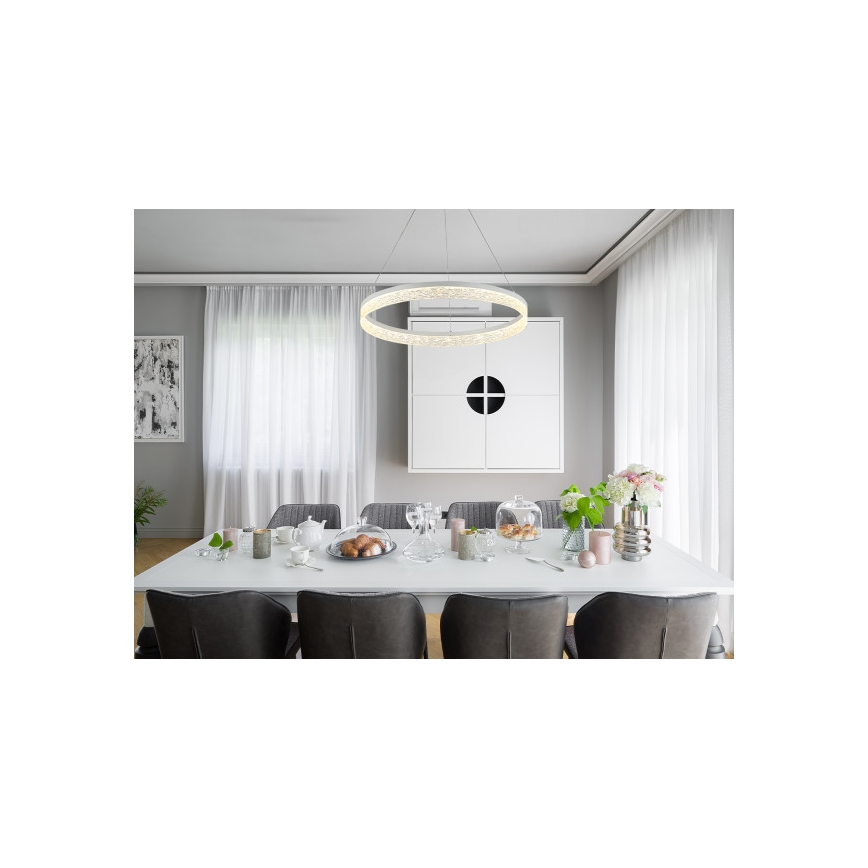 Dimbare LED-pendellamp aan kabel ALIANZ LED/60W/230V 3000–6000K Ø 80 cm + afstandsbediening