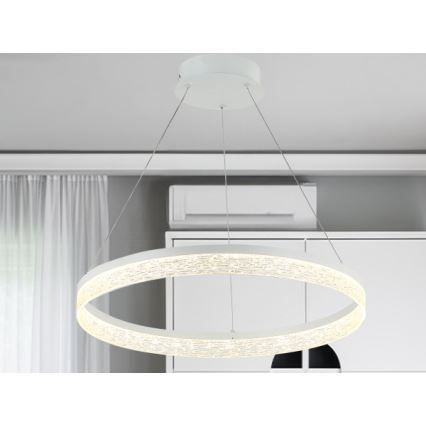 Dimbare LED-pendellamp aan kabel ALIANZ LED/60W/230V 3000–6000K Ø 80 cm + afstandsbediening