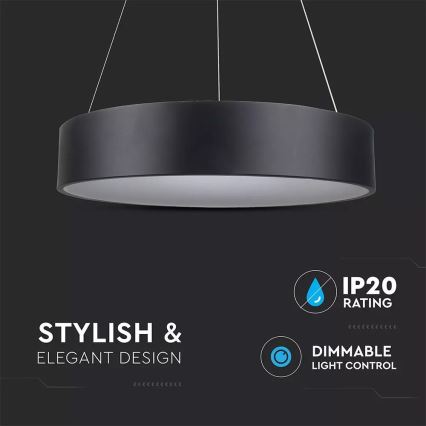 Dimbare LED-hanglamp aan kabel LED/30W/230V