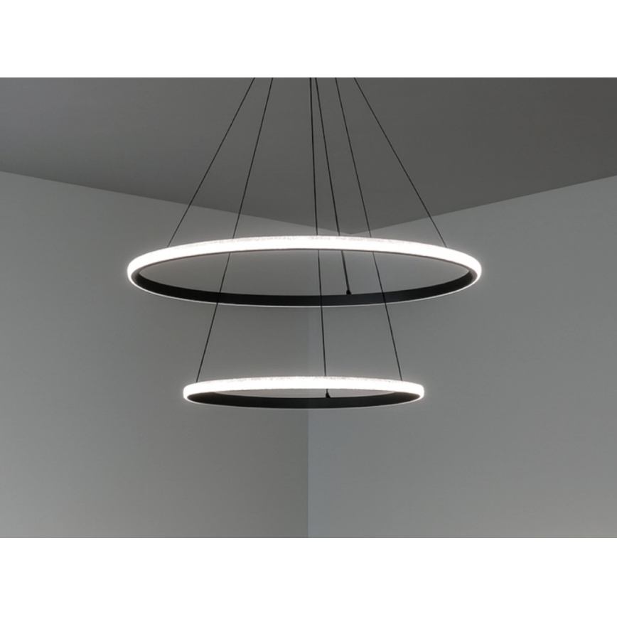 Dimbare LED-hanglamp aan kabel LED/55W/230V 3000–6500K Ø 60 cm + afstandsbediening