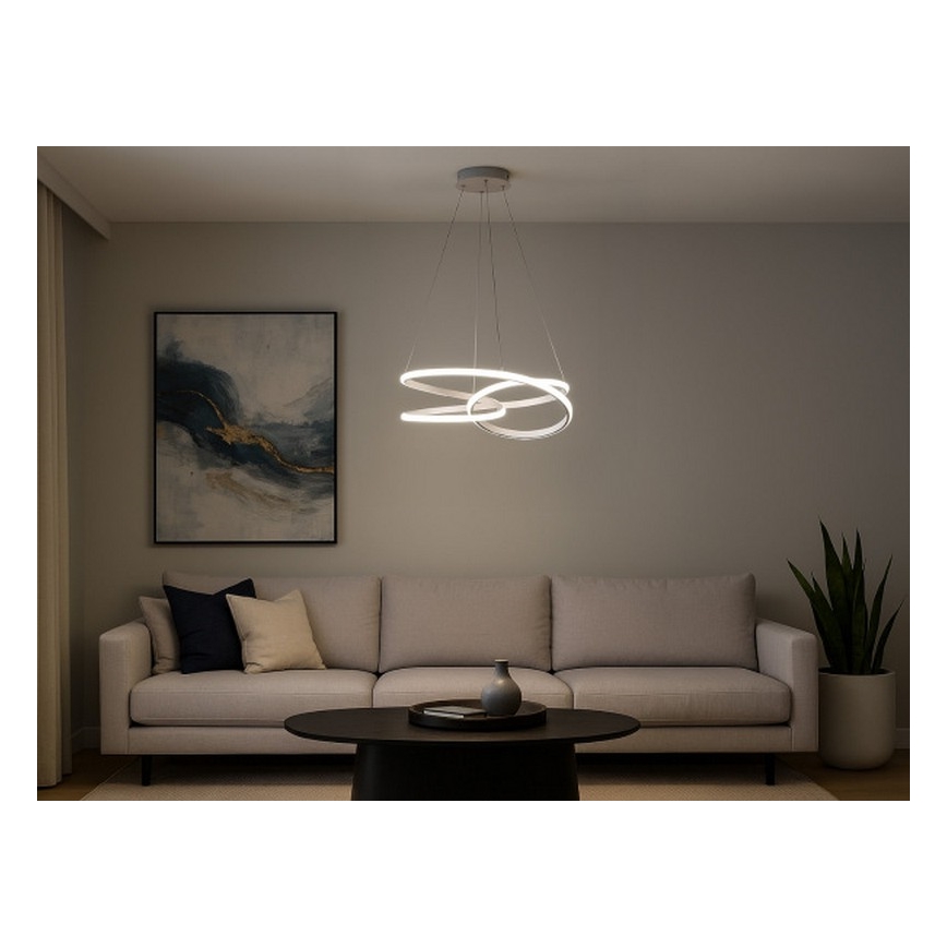 LED dimbare hanglamp met kabelophanging LED/90W/230V 3000–6500K Ø 47 cm + afstandsbediening