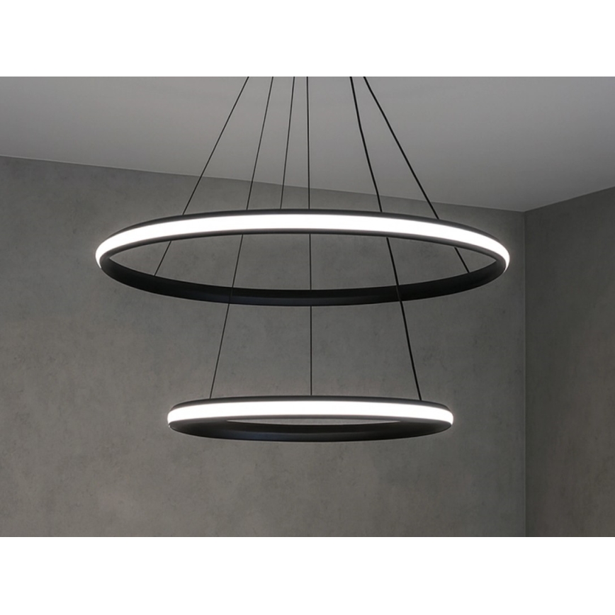 LED-dimbare hanglamp aan kabel LED/90W/230V 3000-6500K Ø 60 cm + afstandsbediening