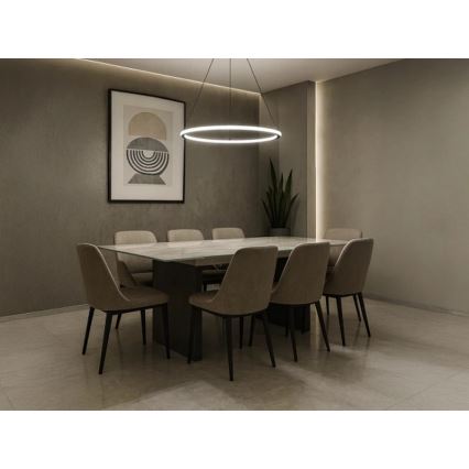 Dimbare LED-hanglamp aan ophangkabel LED/90W/230V 3000-6500K Ø 60 cm + afstandsbediening