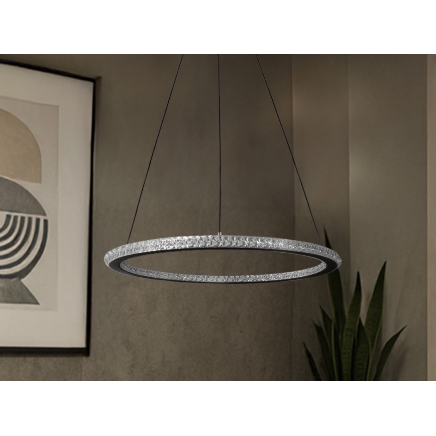 Dimbare LED-hanglamp aan ophangkabel LED/90W/230V 3000-6500K Ø 60 cm + afstandsbediening