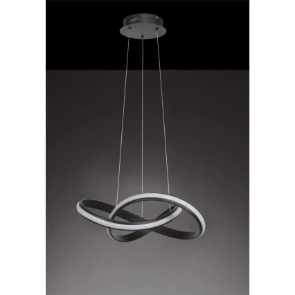 Dimbare LED-hanglamp aan kabel SALO LED/28W/230V 3000K zwart