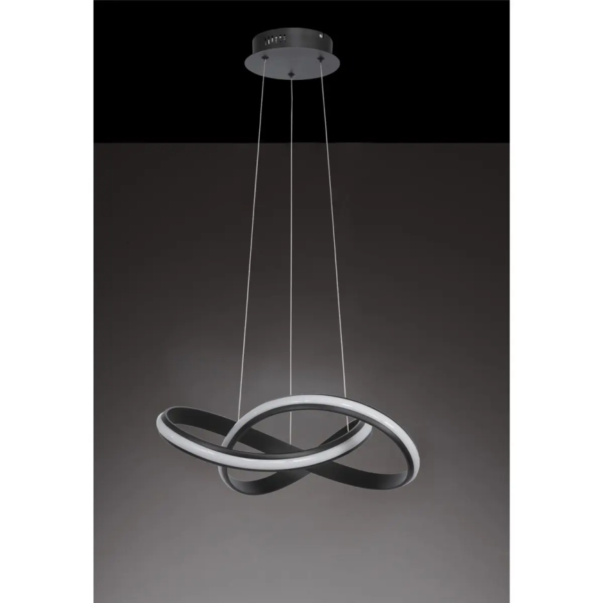 Dimbare LED-hanglamp aan kabel SALO LED/28W/230V 3000K zwart