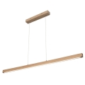 Dimbare LED-hanglamp aan kabel SMAL LED/18W/230V eiken