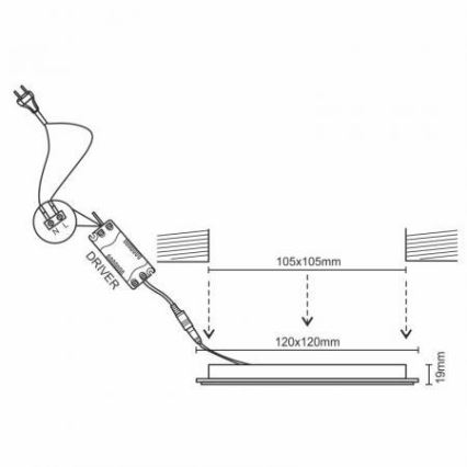 Dimbare LED Inbouw lamp/6W/230V 3000-6500K Wi-Fi Tuya