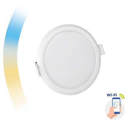 Dimbare LED Inbouw Lamp ALGINE LED/6W/230V Wi-Fi Tuya rond