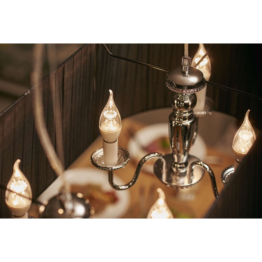 Dimbare LED kaarslamp Philips Warm Glow E14/4W/230V - KAARS