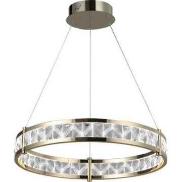 Dimbare LED kristallen kroonluchter aan kabel ENRIQUE LED/55W//230V 3000-6000K Ø 80 cm + afstandsbediening
