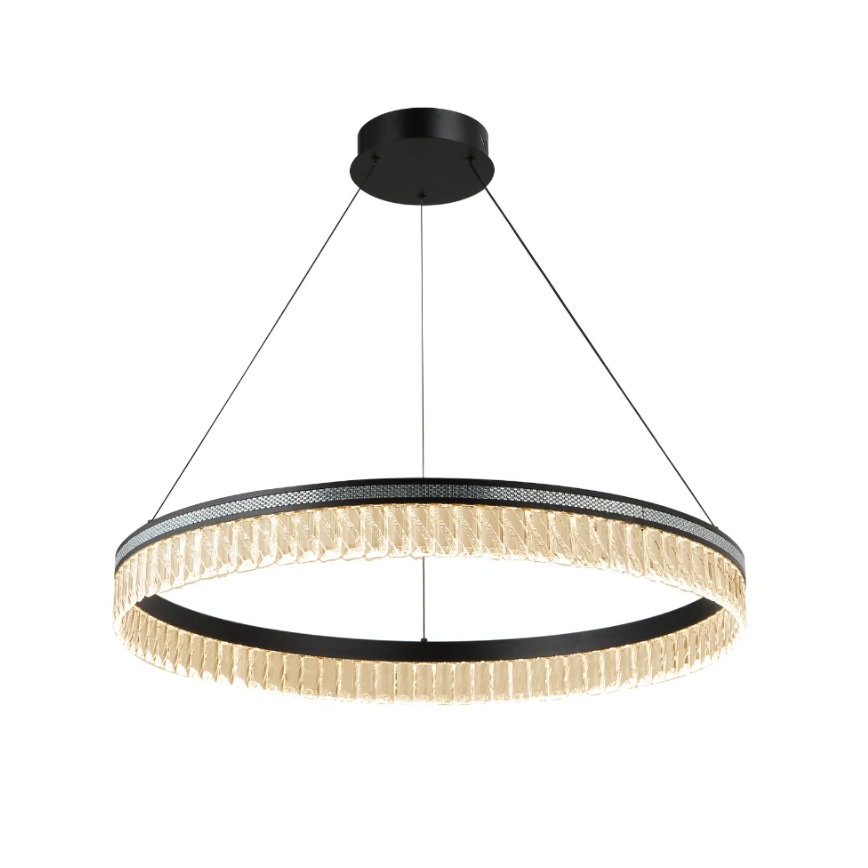 LED-dimbare kristallen kroonluchter aan kabel THALIA LED/55W/230V 3000-6000K pr. 80 cm + afstandsbediening