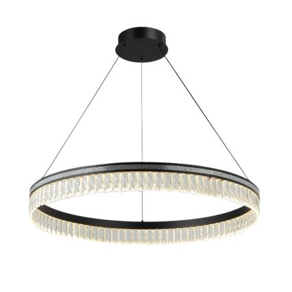 LED-dimbare kristallen kroonluchter aan kabel THALIA LED/55W/230V 3000-6000K pr. 80 cm + afstandsbediening