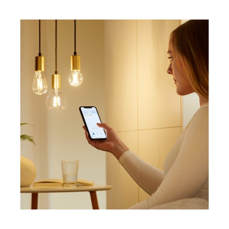 Dimbare LED Lamp FILAMENT A60 E27/6,7W/230V 2700-6500K CRI 90 Wi-Fi - WiZ