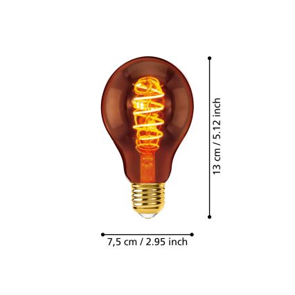 Dimbare LED Lamp  A75 E27/4W/230V 2000K - Eglo 110089