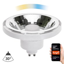 Dimbare LED Lamp AR111 GU10/10W/230V 3000-6500K Wi-Fi Tuya wit 30°