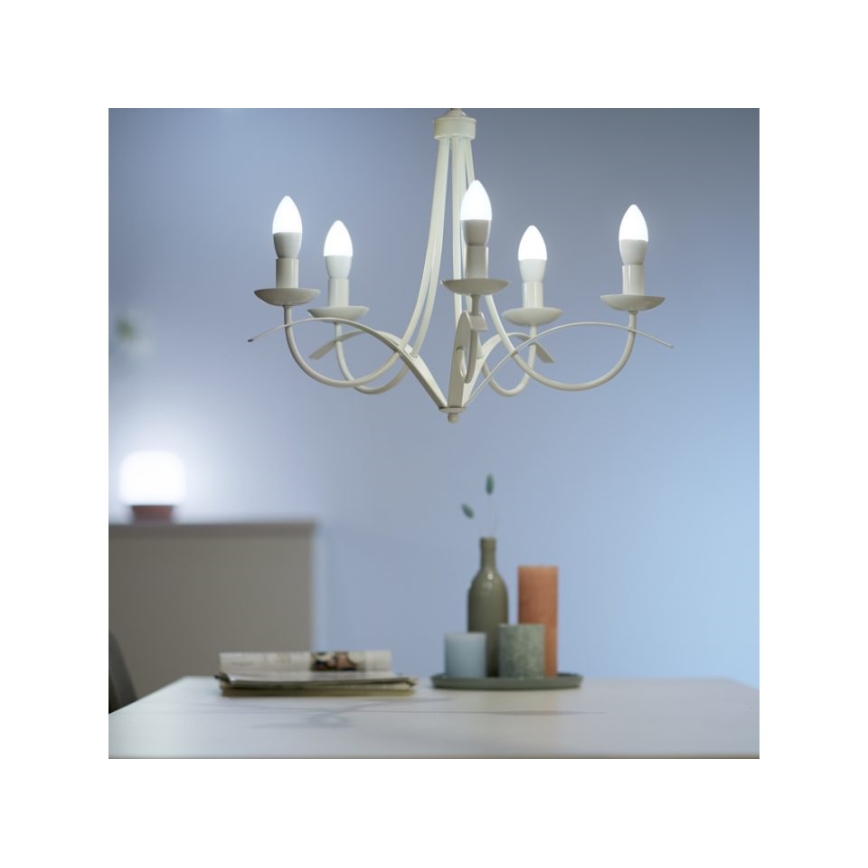 Dimbare LED Lamp C37 E14/4,9W/230V 2700K CRI 90 Wi-Fi - WiZ