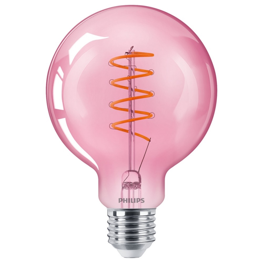 Dimbare LED Lamp DECO Philips G93 E27/4,5W/230V 1800K