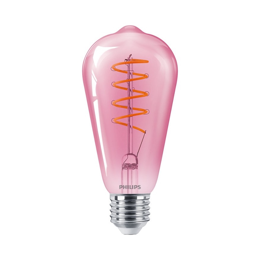Dimbare LED Lamp DECO Philips ST64 E27/4,5W/230V 1800K
