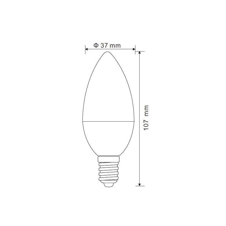 Dimbare LED Lamp E14/5W/230V 3000K - Globo