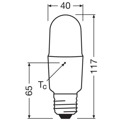 Dimbare LED Lamp E27/11W/230V 2700K CRI 90 - Osram